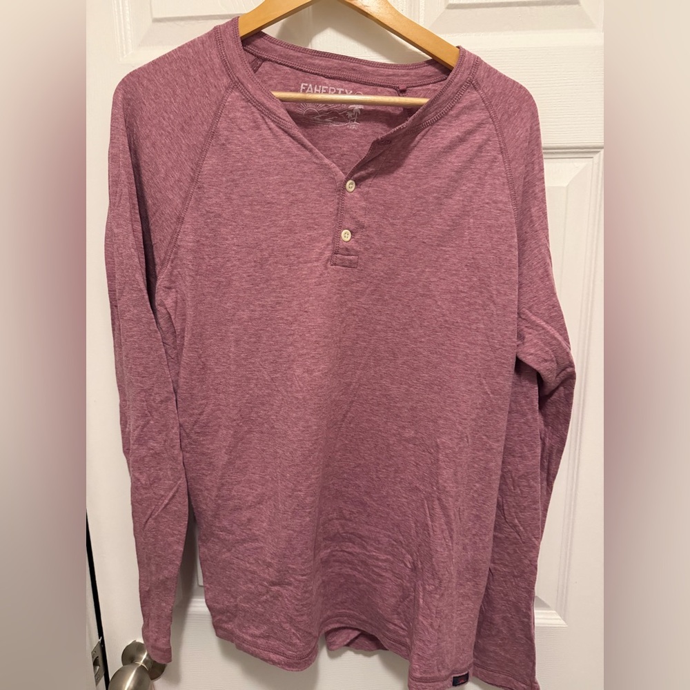 Fatherly Men's Henley Shirt - Maroon